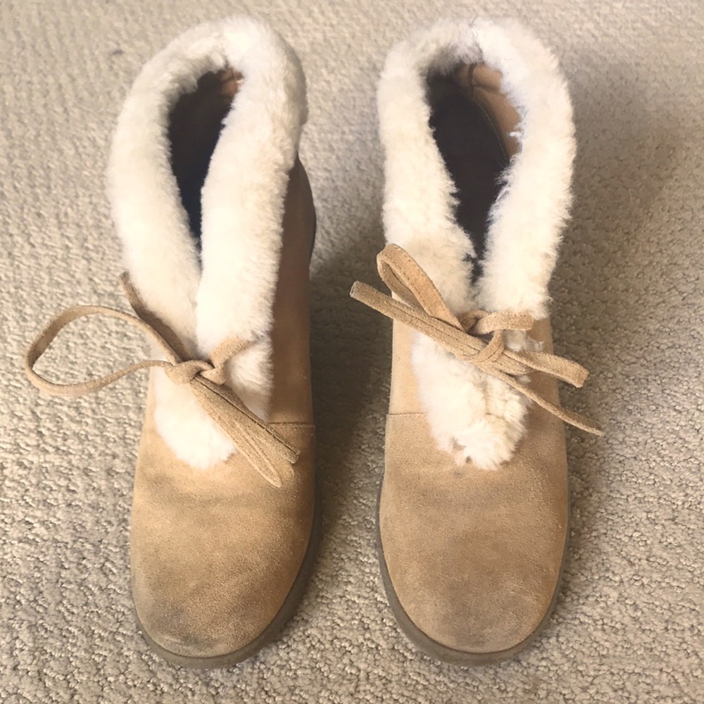 Banana Republic Fall/winter wedge suede booties